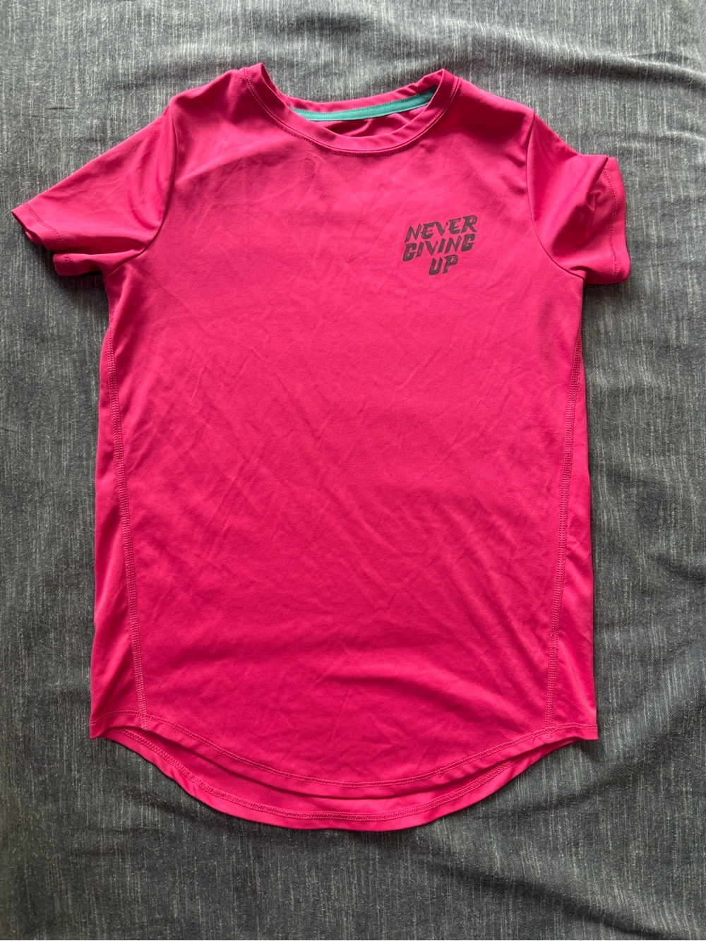all in motion Hot Pink 'Never Giving Up' Active Tee